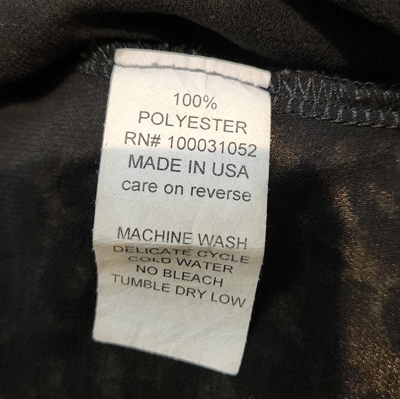 Poeme Leopard Asymmetrical Layered Tunic Top Shirt Long Sleeve Womans Sz M - Picture 7 of 8